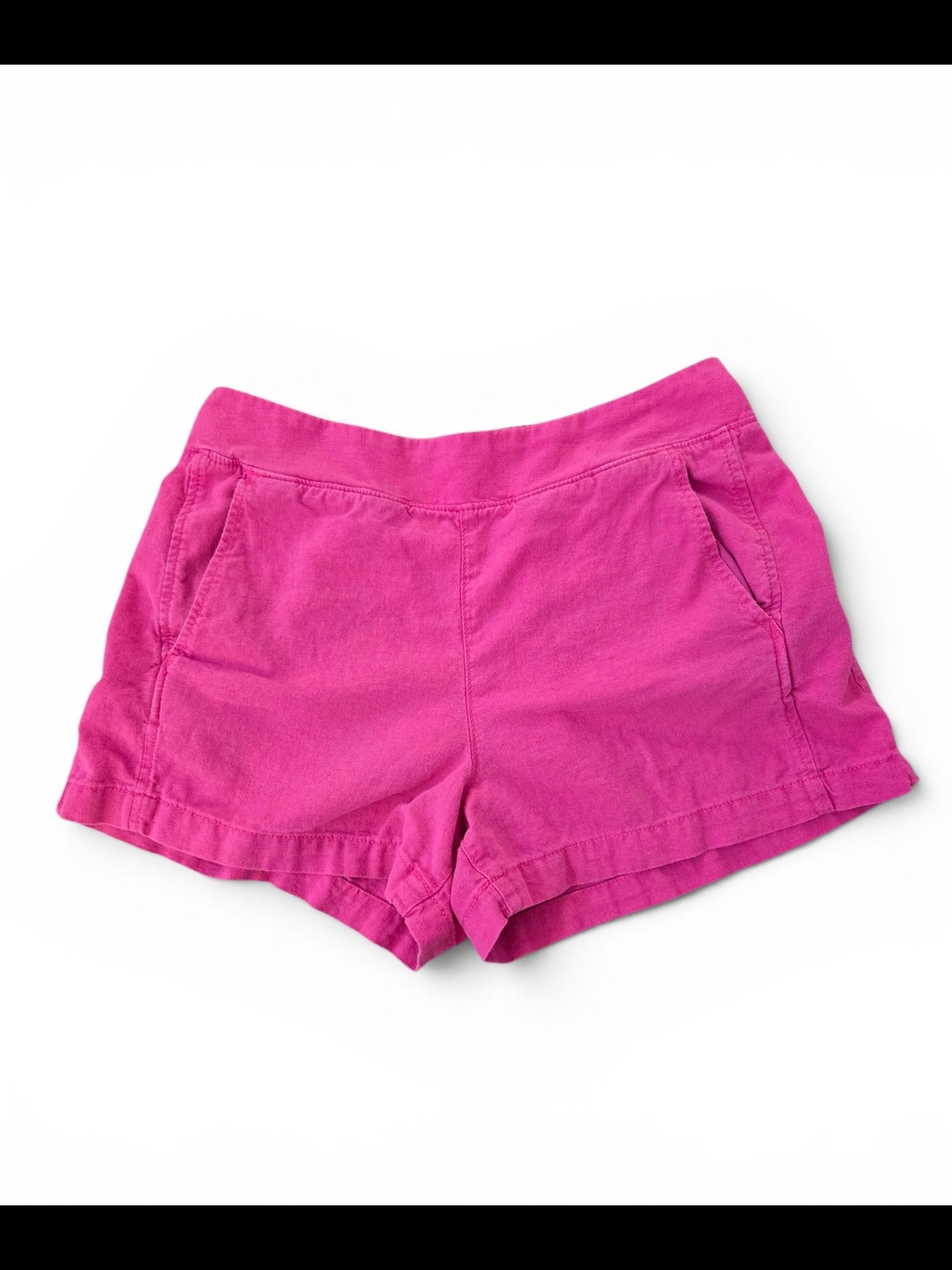 Gap Women's Fuchsia Linen-Blend Shorts
